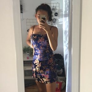 Oriental satin dress